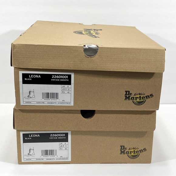 New Dr Martens Leona vintage smooth leather boots - Picture 14 of 14